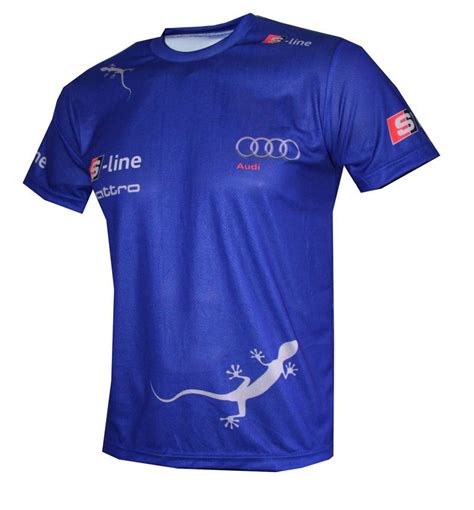 Audi S Line Quattro Blue All Over Sublimation Print T Shirt Maglietta Camiseta Amfanwar