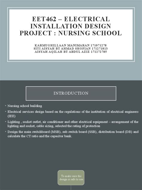 Eet 462 Electrical Design Pdf Alternating Current Voltage