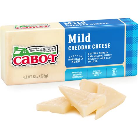 Cabot Mild Cheddar Cheese 8 Oz Cheese Priceless Foods