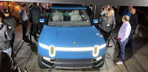 Rivian Shows A New Blue R1t Electric Pickup Truck Prototype Electrek