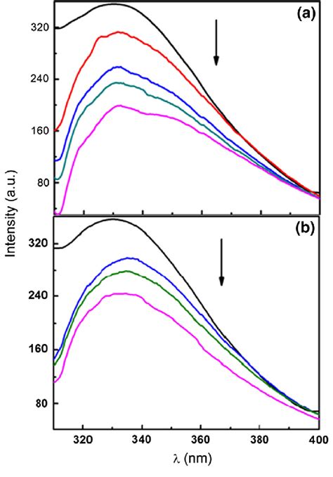 Fluorescence Emission Spectra Of Native Hb Black Line And