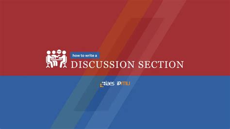 How To Write A Discussion Section Iaes