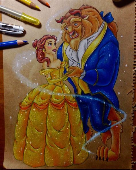 Beauty And The Beast To Draw