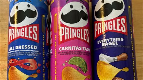 Reviewing Pringles Carnitas Taco Pringles Everything Bagel Pringles All