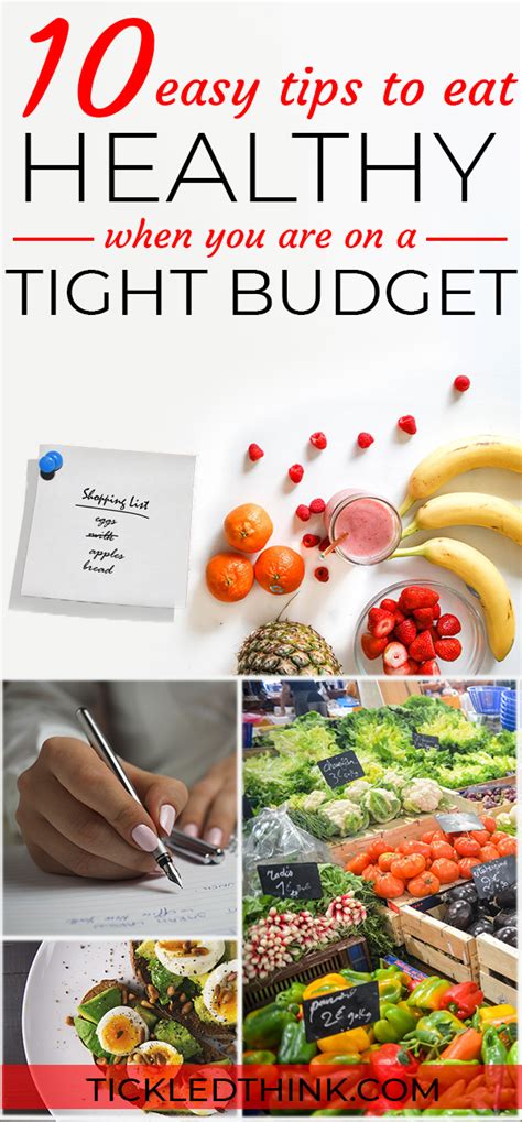 10 Easy Tips To Eat Healthy When Youre On A Tight Budget Tickled Think