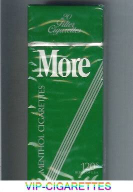 In Stock More Menthol 120s cigarettes hard box Online