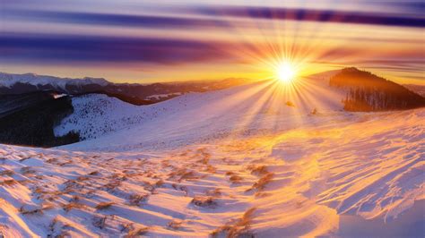 Winter Sunrise Nature Wallpapers Top Free Winter Sunrise Nature Backgrounds Wallpaperaccess