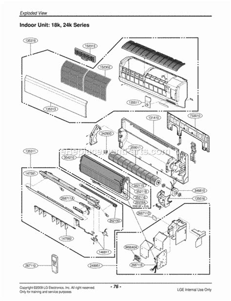 Lg Lsn He Room A C Oem Replacement Parts From Ereplacementparts