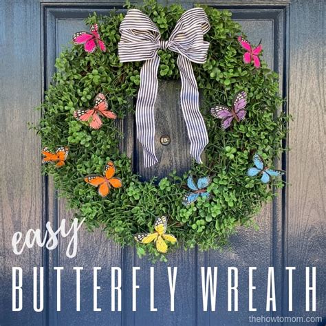 How To Make A Beautiful Butterfly Wreath Butterflies Wreath Wreaths