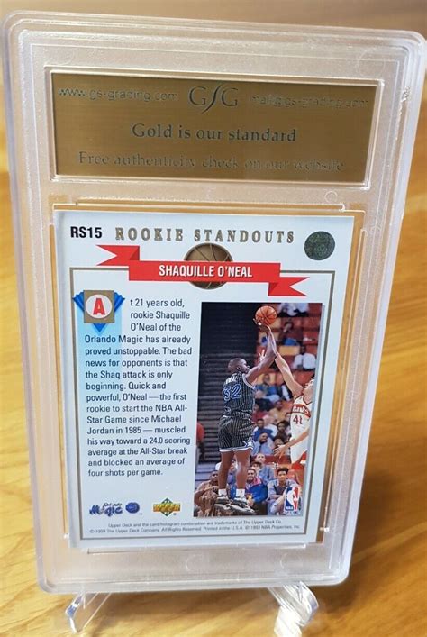 Upper Deck Rs Shaquille O Neal Rookie Standouts Gsg