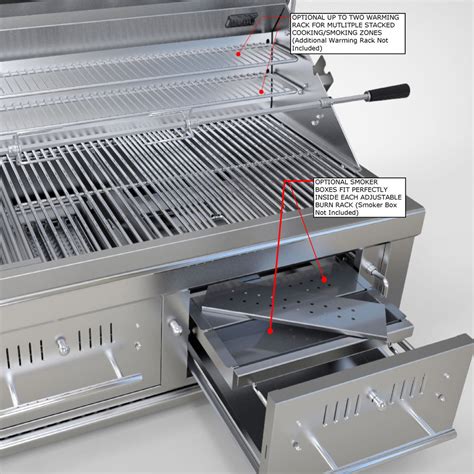 Sunstone 42 Gas Hybrid Dual Zone Grill Sunstone Outdoor Kitchen BBQ