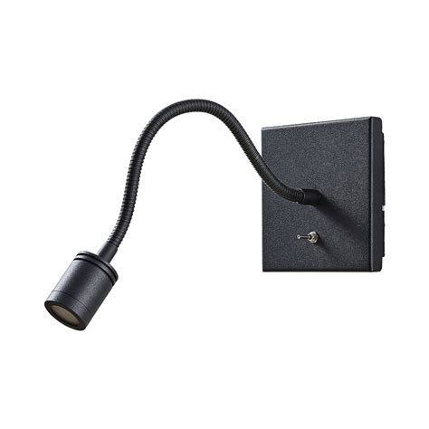 Liseuse murale LED Mayar à bras flexible noire Luminaire fr