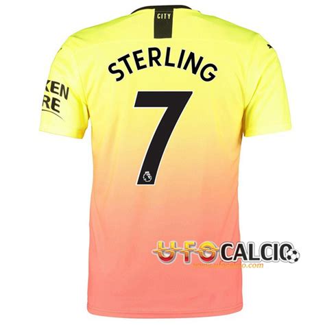 Nuova Maglia Calcio Manchester City Sterling Terza