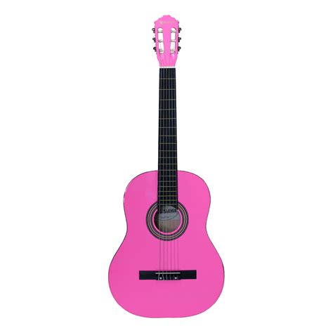 Guitarra Clásica Acústica 39 Color Rosado Xcalibur Electrónica Japonesa