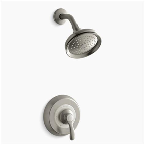 Kohler Fairfax Vibrant Brushed Nickel Rite Temp Pressure Balancing Shower Faucet Trim With Lever