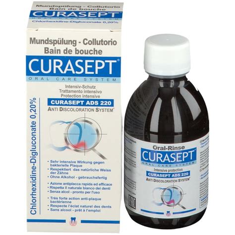 Curasept ADS 220 Mundspülung Chlorhexidine Digluconate 0 20 200 ml