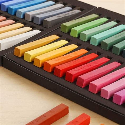 Amazon Non Toxic Artist Pastels Square Soft Pastels Set Chalks 12