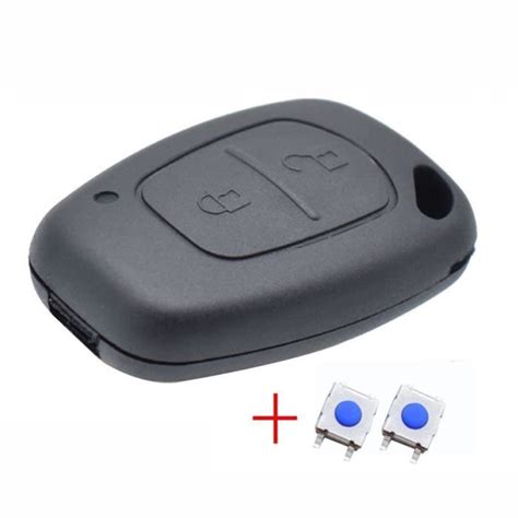 Coque De Clé Télécommande à 2 Bouton Avec 2 Interrupteurs Pour Renault