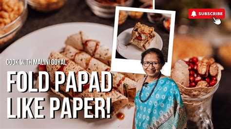 Fold Papad Like Paper Papad💥 Zero Oil Recipes Papad Ki Chaat Cook With Malini Goyal