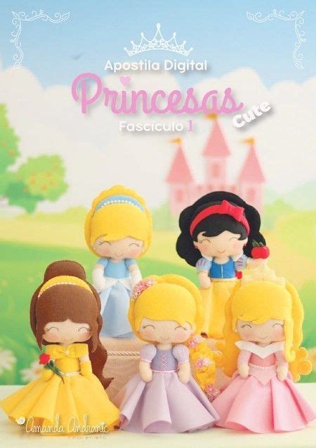 Apostila Digital Princesas Cute 1 Princesas Disney Princesas Bonecas