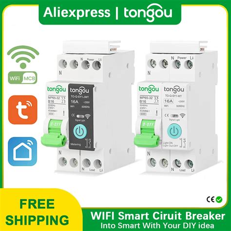 TUYA MCB With Metering WIFI Smart Circuit Breaker 1P 32A DIN Rail For