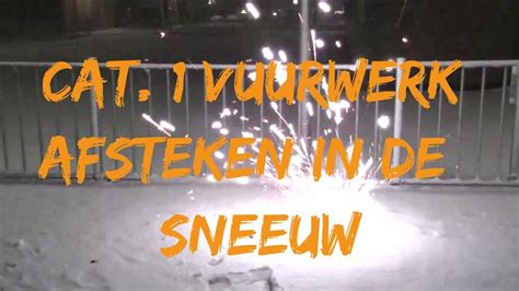 Cat Vuurwerk Afsteken In De Sneeuw Youtube