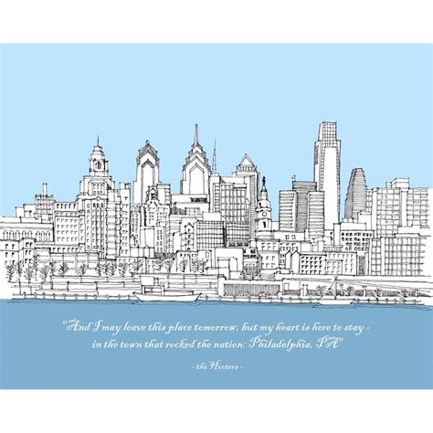 Philly Skyline Drawing at PaintingValley.com | Explore collection of ...