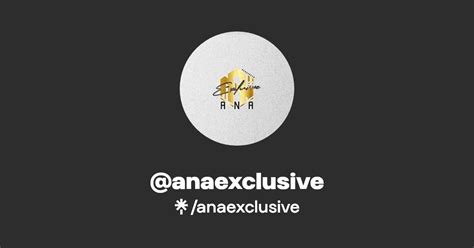 Anaexclusive Instagram Tiktok Linktree