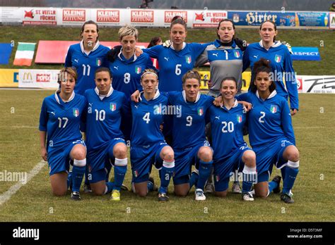 Italien Gruppe Mannschaftsaufstellung ITA 7 April 2013 Fußball