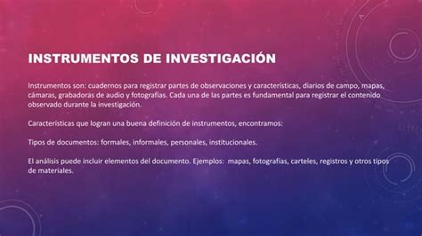 TÉcnicas E Instrumentos De InvestigaciÓn Pptx