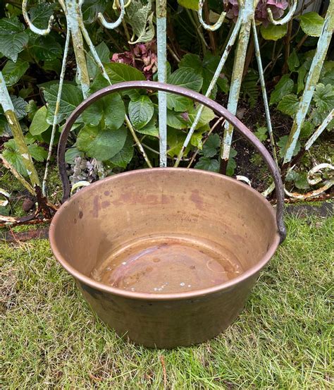 Large Vintage Brass Jelly Pot Jam Pan Jelly Pan Planter Etsy