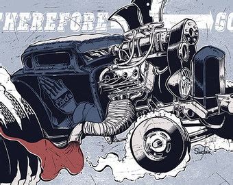 Hot Rod Monster Etsy