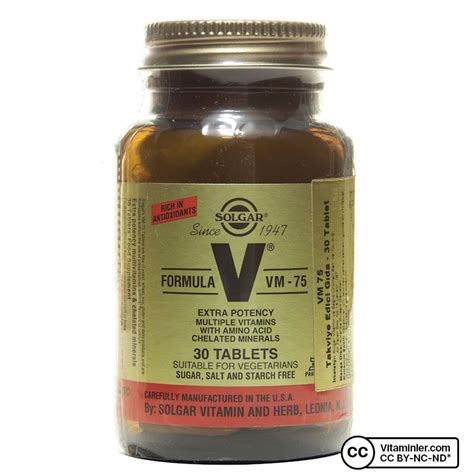 Solgar Formula VM - 75 30 Tablet - Multivitaminler