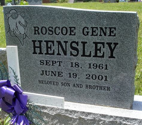 Roscoe Gene Hensley Find A Grave Memorial