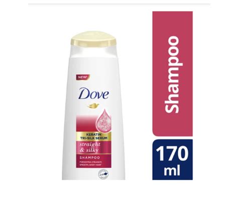 Dove Straight And Silky Keratin Tri Silk Serum Shampoo 170ml Lazada PH