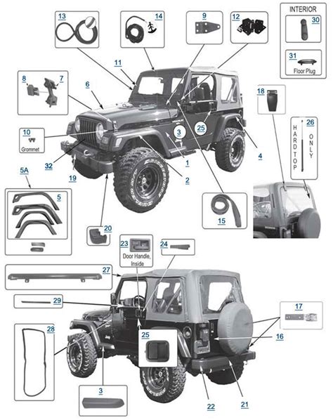 Aftermarket Jeep Wrangler Body Parts