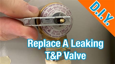 How To Replace Pressure Relief Valve On A Water Heater T P Youtube