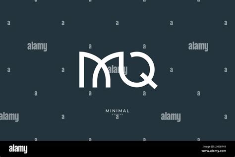 Alphabet Letter Icon Logo Mq Stock Vector Image Art Alamy