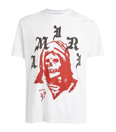 Mens Amiri White X Wes Lang Graphic T Shirt Harrods Uk