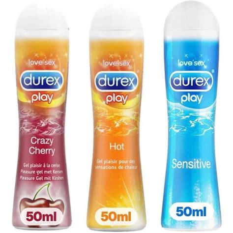 Durex Gels Lubrifiants Sensitive Douceur Crazy Cherry Go T Cerise