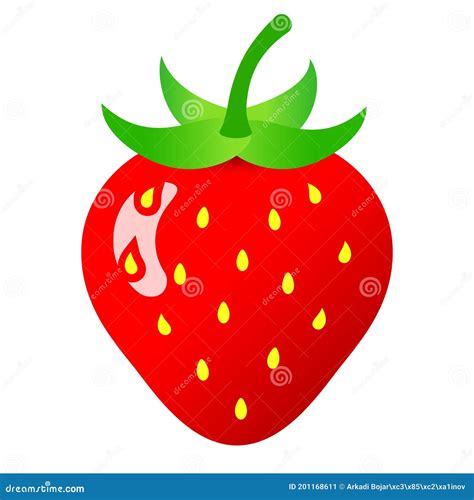 Strawberry Vector Illustration In Black And White Cartoondealer