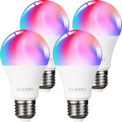 Smart LED Color Changing Light Bulbs - WiFi Enabled E26 RGBCW 9W ...