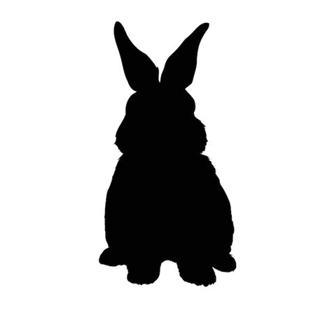 Premium Vector Silhouette Rabbit Vector Illustration