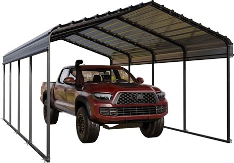 Amazon PHI VILLA 12 X 20 Ft Heavy Duty Carport With Galvanized