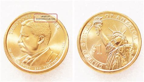 P Theodore Roosevelt Presidential Dollar Us Coin