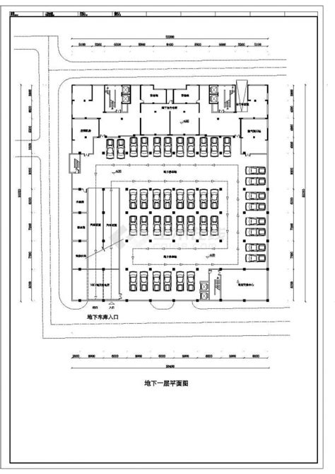 某大型商场建筑详细设计cad图纸商业建筑土木在线