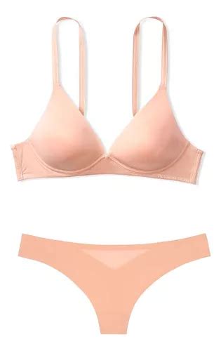 Conjunto Bra Y Tanga Victoria S Secret Nude Meses Sin Inter S