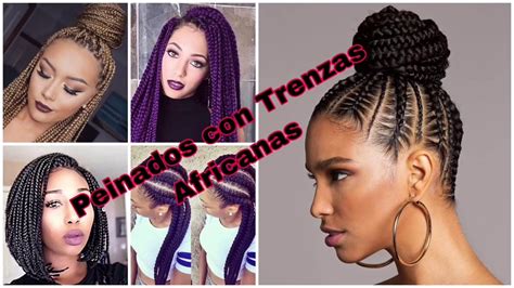 Peinados Con Trenzas Africanas Youtube