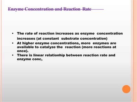 Factors Affecting Enzyme Activity PPT