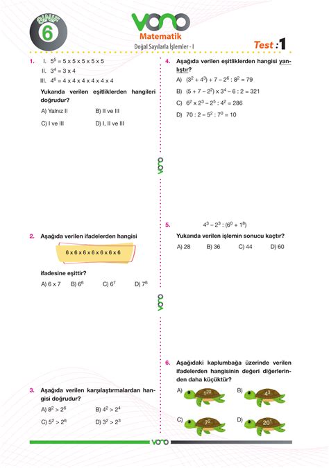 S N F Matematik Yaprak Test Vono Yay Nlar Dijital E Itim Sistemi